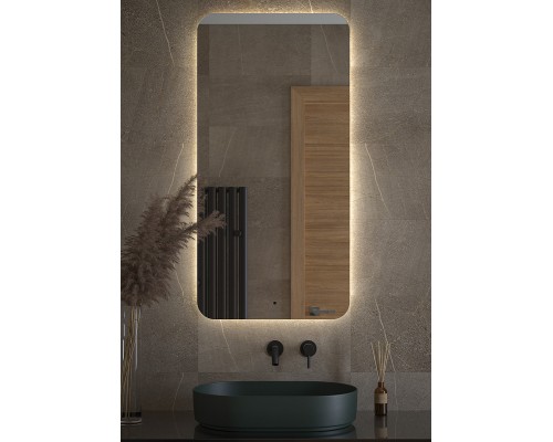 Зеркало Defesto Opti 60x120 с подсветкой 34W-4500К/ИК - выключатель/Нейтральный белый свет