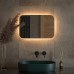 Зеркало Defesto Opti 60x40 с подсветкой 17W-3000К/ИК - выключатель/Теплый белый свет
