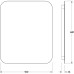 Зеркало Defesto Opti 50x60 с подсветкой 19W-4500К/Без выключателя/Нейтральный белый свет