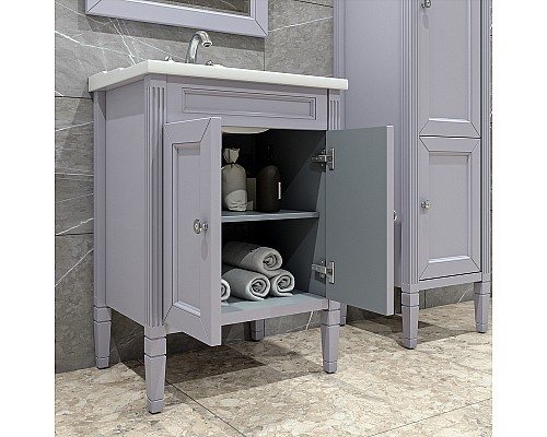 Тумба под раковину Caprigo Albion Concept 60 34010-SF028 Серая матовая