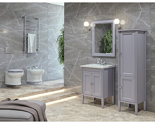 Тумба под раковину Caprigo Albion Concept 60 34010-SF028 Серая матовая