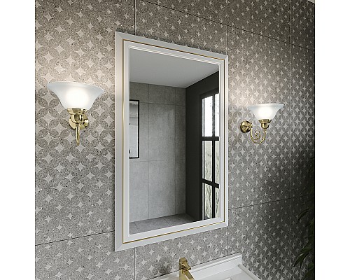 Зеркало Caprigo Metropol 70 13730-021.GLD.00.05 Белое матовое