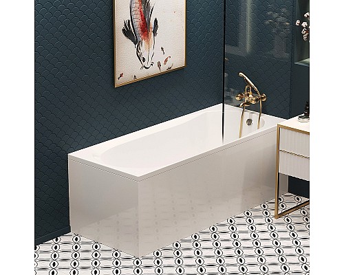 Акриловая ванна Corpa Nera Milano 160x70 CN05008WH без гидромассажа