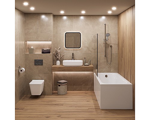 Акриловая ванна Corpa Nera Botticelli 160x70 CN05055WH без гидромассажа