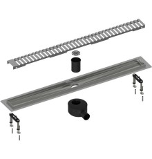 Душевой лоток Timo Drain System 80 с решеткой Сатин