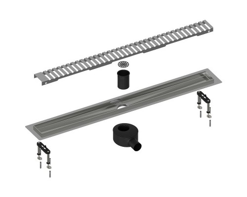 Душевой лоток Timo Drain System 80 DS230108/01 с решеткой Сатин