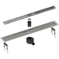 Душевой лоток Timo Drain System 90 с решеткой Хром / под плитку