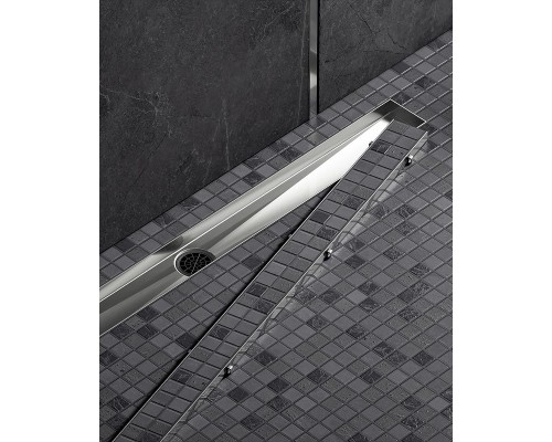 Душевой лоток Timo Drain System 90 с решеткой Хром / под плитку