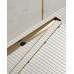 Душевой лоток Timo Drain System 90 с решеткой Золото матовое / под плитку
