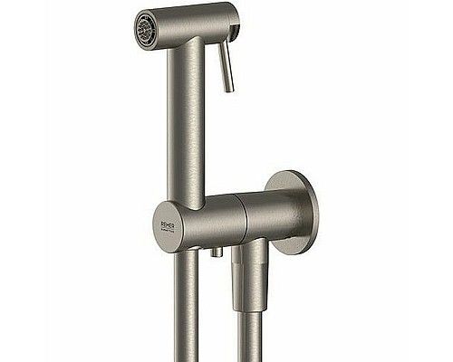 Гигиенический душ с запорным вентилем Remer X-Style Inox SS338M332ON Нержавеющая сталь