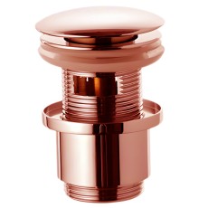 Донный клапан Remer click-clack Медь глянцевая