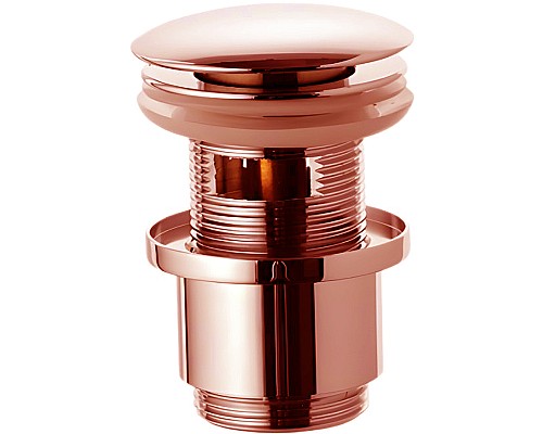 Донный клапан Remer 905CC2114RL click-clack Медь глянцевая