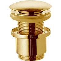 Донный клапан Remer 904CC2114BG click-clack Золото брашированное