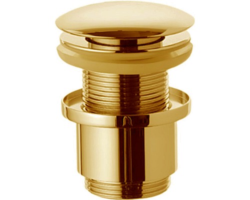 Донный клапан Remer 904CC2114BG click-clack Золото брашированное