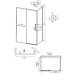 Душевой уголок Grossman Style 100х80 120.K33.05.1080.10.00 профиль Хром стекло прозрачное