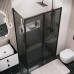 Душевой уголок Grossman Style 130х80 профиль Черный матовый стекло тонированное