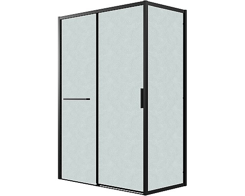 Душевой уголок Grossman Style 120х80 120.K33.05.1280.21.02 профиль Черный матовый стекло шиншилла