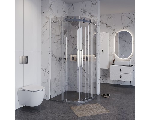 Душевой уголок Grossman Classic 100х100 301.K33.04.1010.10.00 профиль Хром стекло прозрачное