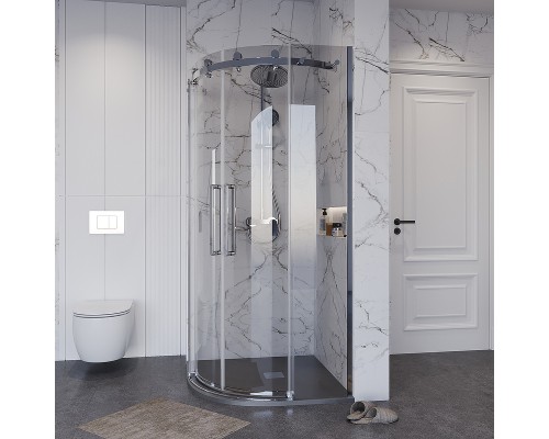 Душевой уголок Grossman Classic 100х100 301.K33.04.1010.10.00 профиль Хром стекло прозрачное