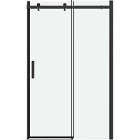 Душевая дверь Grossman Classic 100 100.K33.04.100.21.00 профиль Черный матовый стекло прозрачное