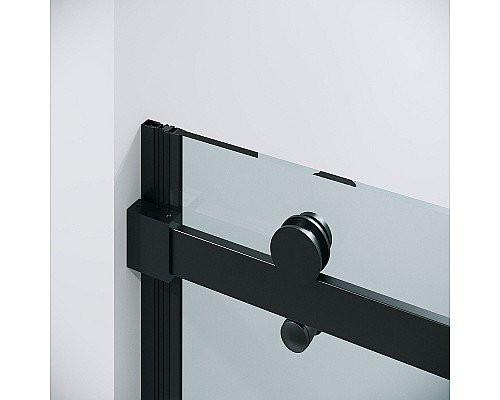 Душевая дверь Grossman Classic 100 100.K33.04.100.21.00 профиль Черный матовый стекло прозрачное