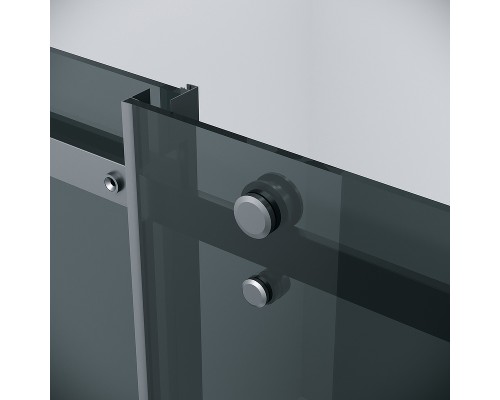 Душевая дверь Grossman Classic 110 100.K33.04.110.21.10 профиль Черный матовый стекло тонированное