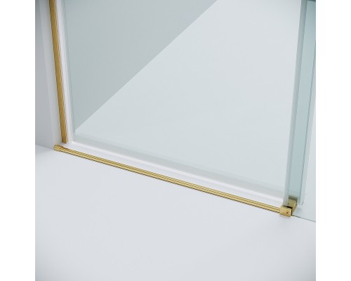 Душевая дверь Grossman Classic 120 100.K33.04.120.32.00 профиль Золото сатин стекло прозрачное