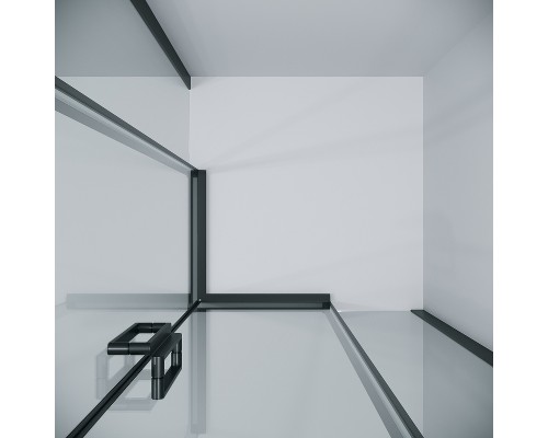 Душевой уголок Grossman Classic 100х100 300.K33.04.1010.21.00 профиль Черный матовый стекло прозрачное