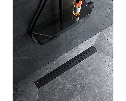 Душевой лоток AM.PM PrimeFlow 70 W02SC-P11-070-01BM с Черной матовой решеткой Cut Gradient
