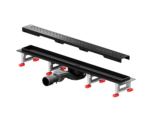 Душевой лоток AM.PM MasterFlow 70 W01SC-P11-070-01BM с Черной матовой решеткой Cut Gradient