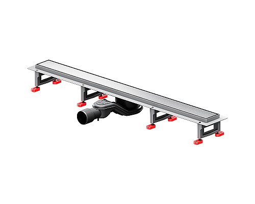 Душевой лоток AM.PM MasterFlow 80 W01SC-U11-080-04SB с решеткой Хром матовый / под плитку Tile