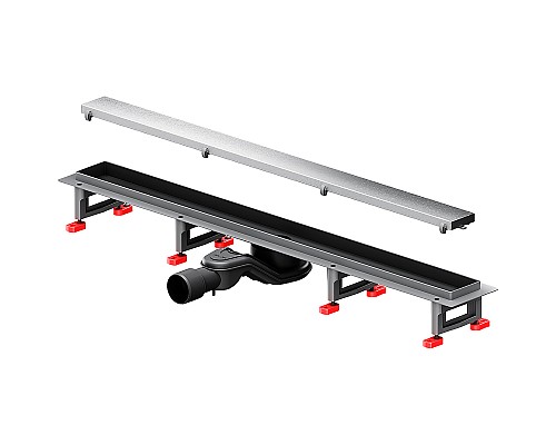 Душевой лоток AM.PM MasterFlow 80 W01SC-U11-080-04SB с решеткой Хром матовый / под плитку Tile