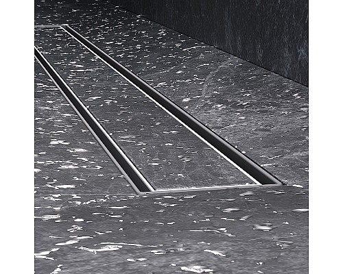 Душевой лоток AM.PM MasterFlow 80 W01SC-U11-080-04SB с решеткой Хром матовый / под плитку Tile