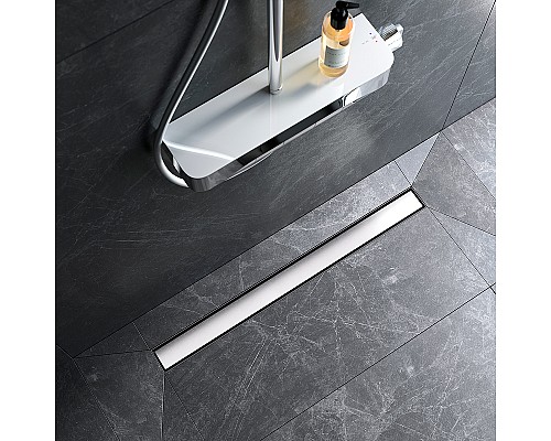 Душевой лоток AM.PM MasterFlow 80 W01SC-U11-080-04SB с решеткой Хром матовый / под плитку Tile