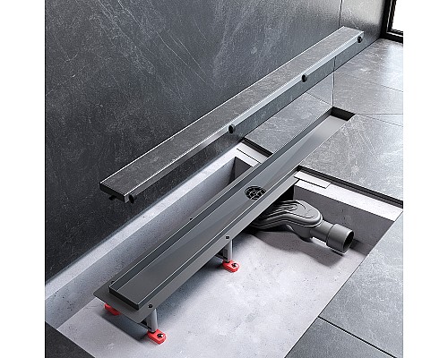 Душевой лоток AM.PM MasterFlow 80 W01SC-U11-080-04SB с решеткой Хром матовый / под плитку Tile