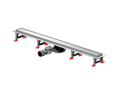 Душевой лоток AM.PM MasterFlow 90 W01SC-U11-090-04SB с решеткой Хром матовый / под плитку Tile