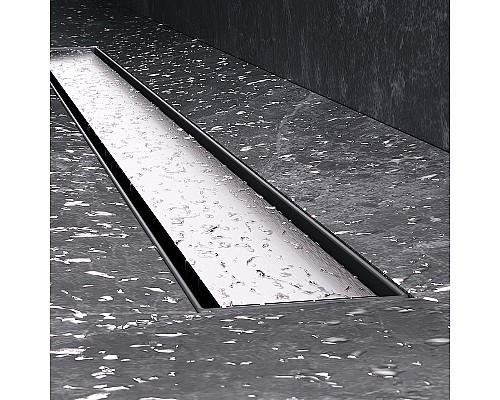 Душевой лоток AM.PM MasterFlow 90 W01SC-U11-090-04SB с решеткой Хром матовый / под плитку Tile