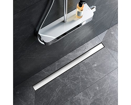 Душевой лоток AM.PM MasterFlow 90 W01SC-U11-090-04SB с решеткой Хром матовый / под плитку Tile