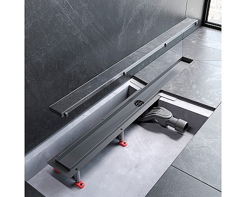 Душевой лоток AM.PM MasterFlow 90 W01SC-U11-090-04SB с решеткой Хром матовый / под плитку Tile