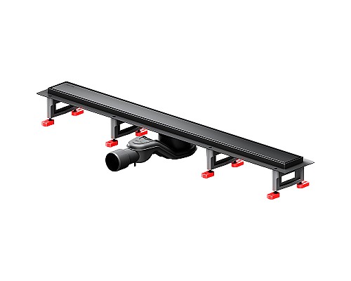 Душевой лоток AM.PM MasterFlow 80 W01SC-U11-080-04BM с Черной матовой решеткой / под плитку Tile