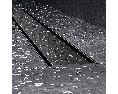 Душевой лоток AM.PM MasterFlow 80 W01SC-U11-080-04BM с Черной матовой решеткой / под плитку Tile