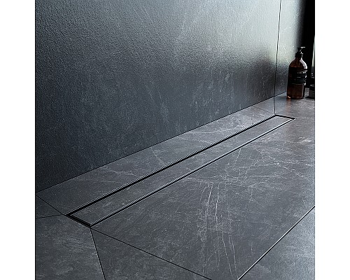 Душевой лоток AM.PM MasterFlow 80 W01SC-U11-080-04BM с Черной матовой решеткой / под плитку Tile