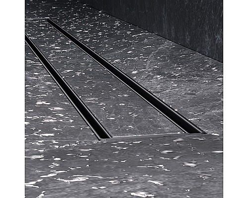 Душевой лоток AM.PM MasterFlow 80 W01SC-U11-080-04BM с Черной матовой решеткой / под плитку Tile