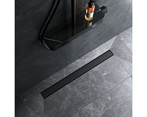 Душевой лоток AM.PM MasterFlow 80 W01SC-U11-080-04BM с Черной матовой решеткой / под плитку Tile