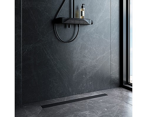 Душевой лоток AM.PM MasterFlow 80 W01SC-U11-080-04BM с Черной матовой решеткой / под плитку Tile