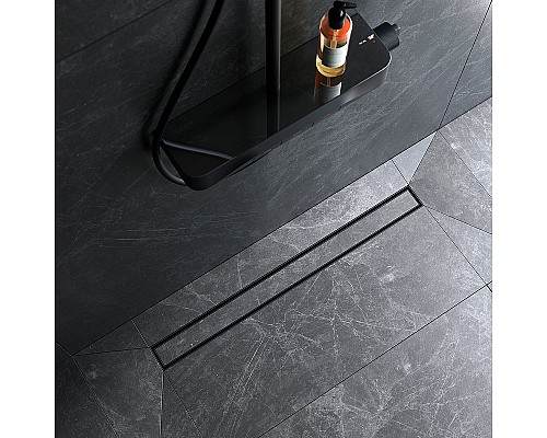 Душевой лоток AM.PM MasterFlow 80 W01SC-U11-080-04BM с Черной матовой решеткой / под плитку Tile