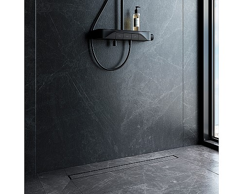 Душевой лоток AM.PM MasterFlow 80 W01SC-U11-080-04BM с Черной матовой решеткой / под плитку Tile