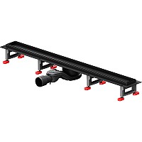 Душевой лоток AM.PM MasterFlow 80 W01SC-U11-080-04BM с Черной матовой решеткой / под плитку Tile