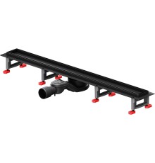 Душевой лоток AM.PM MasterFlow 80 W01SC-U11-080-04BM с Черной матовой решеткой / под плитку Tile