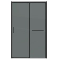 Душевая дверь Grossman Style 130 профиль Черный матовый стекло тонированное